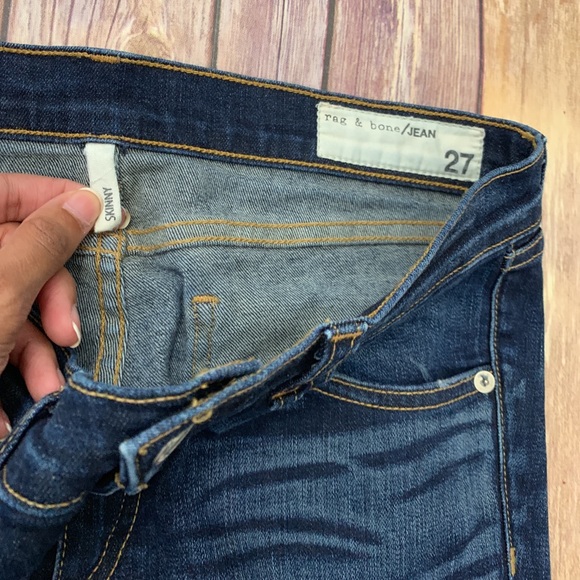 Rag & Bone Skinny Distressed Jeans - Picture 4 of 7